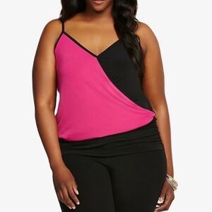 Stylish Pink and Black Women's Top